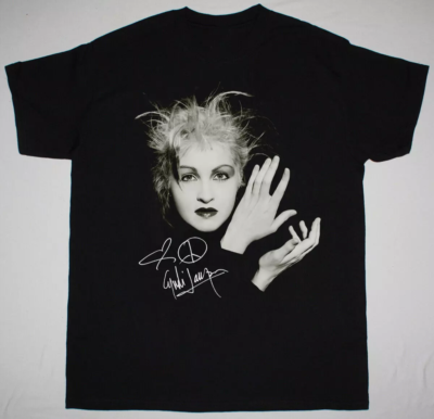 Cyndi Lauper Signature Short Sleeve Black All Size S to 5XL Shirt