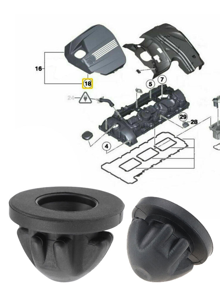 Auto Engine Cover Rubber Mount Grommet Cover Accessories 11127614138