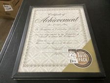 Single New All Way Black Metal Document Picture Frame