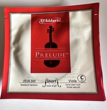 New  D'Addario Prelude Viola Single C String, Short Scale, Medium Tension