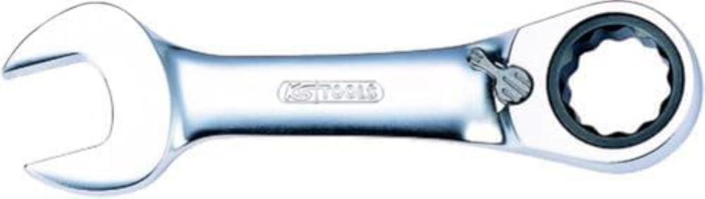 KS Tools 503.4640 Chiave a Cricco Combinata Gearplus, Extracorta, 17 mm