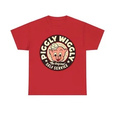 Piggly Wiggly Self Service T Shirt nostalgic adult Unisex Heavy Cotton Tee