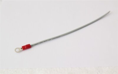 10 x RADOX Leitung 1 mm² mit Ringkabelschuh M4 - rot - Länge 155 mm - NEU