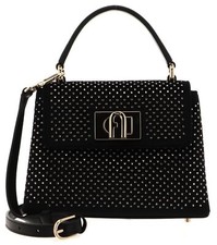 FURLA 1927 Mini Top Handle Bag XS Handtasche Abendtasche Tasche Nero schwarz Neu