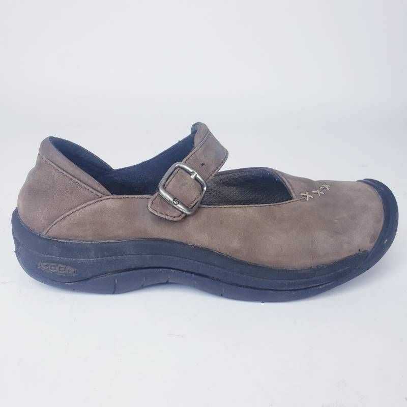 Keen Womens Verona Mary Jane Shoes Brown Buckle Strap Round Toe 6.5 eBay
