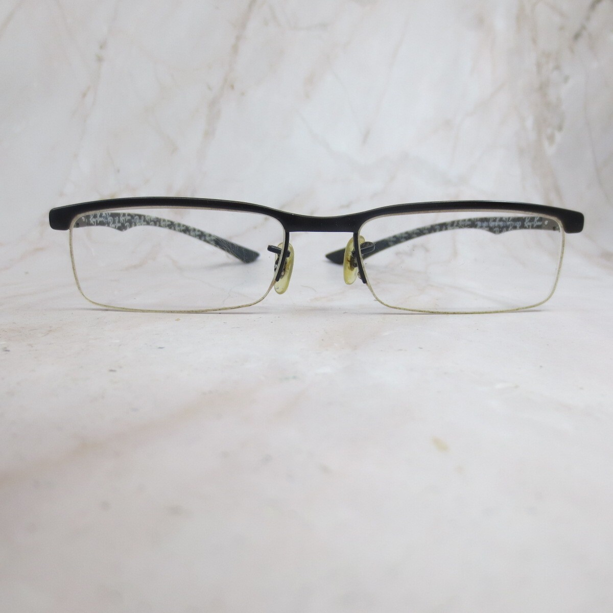 Ray-Ban Eyeglasses Frame RB8406 2718 Unisex Adult Black Half Rim
