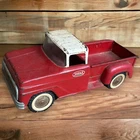 Vintage 1960s Tonka Step Side Pickup Truck Red Pressed Steel With Tailgate