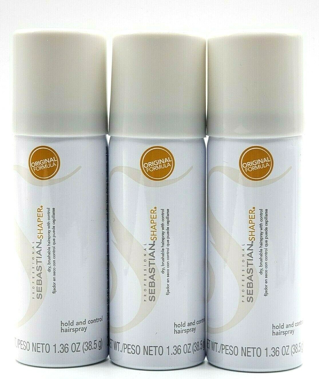 Sebastian Shaper Original Formula Hair Spray 1.36 oz - "PACK OF 3"