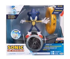 Sonic the Hedgehog RC Remote Control Vehicle Ring Light Up Wheels DAMAGED BOX
