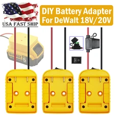 Compatible For DeWalt 18V /20V Max Battery Adapter Dock DIY Adapter Power Wheels