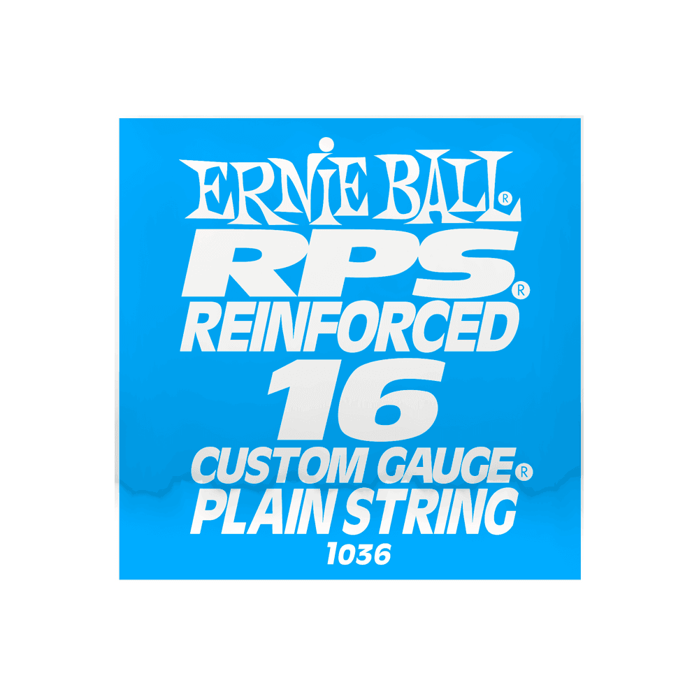 Ernie Ball RPS Reinforced Plain Steel 16 (.016"") Single Guitar String