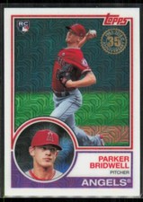 2018 Topps Silver Pack 1983 Design Chrome Series 1 Parker Bridwell Rookie #50