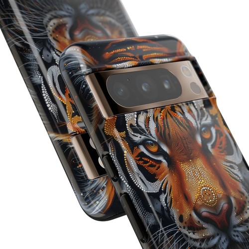 For iPhone / Galaxy / Pixel | Phone-Ink Case - Dot Art Bengal Tiger - 第 153/163 張圖片