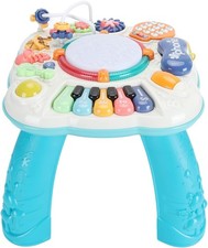 Interactive Music Activity Table Adjustable, Detachable Legs Open Box U1