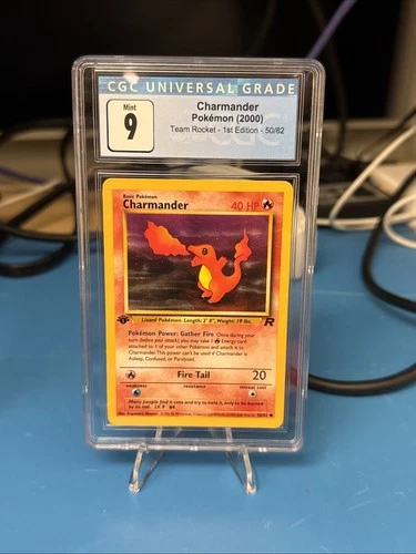 Pokemon Charmander Team Rocket 1st Edition CGC 9