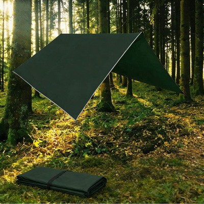 3x3M Zeltplane Wasserdicht, Regen Fliegen Zelt Tarp Camping Hängematten Shelter