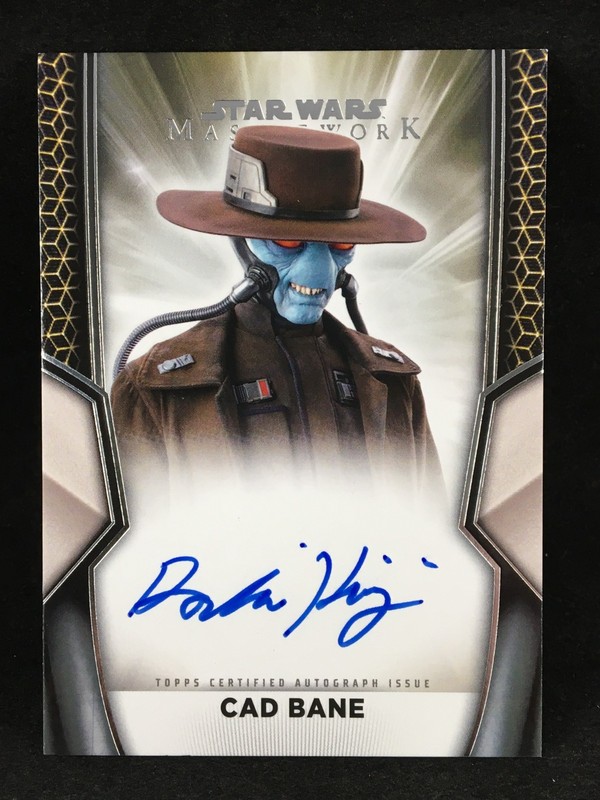 Cad Bane Dorian Kingi 2025 Topps Star Wars Masterwork Autograph Auto