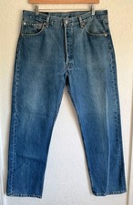 Vintage Levi's 501 XX Jeans Men's 34X30 Button Fly Denim Faded Made in USA 90s