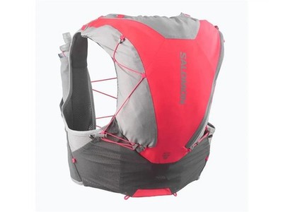Salomon ADV Skin 12 Set Laufweste, Castlerock/Alloy/Neon Flame, Größe XS, 41 ×