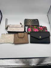 Lot of 6 Women's Wallets  Wristlets   Mixed Styles