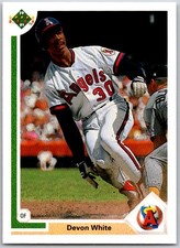 ⚾ 1991 Upper Deck #517b Devon White California Angels