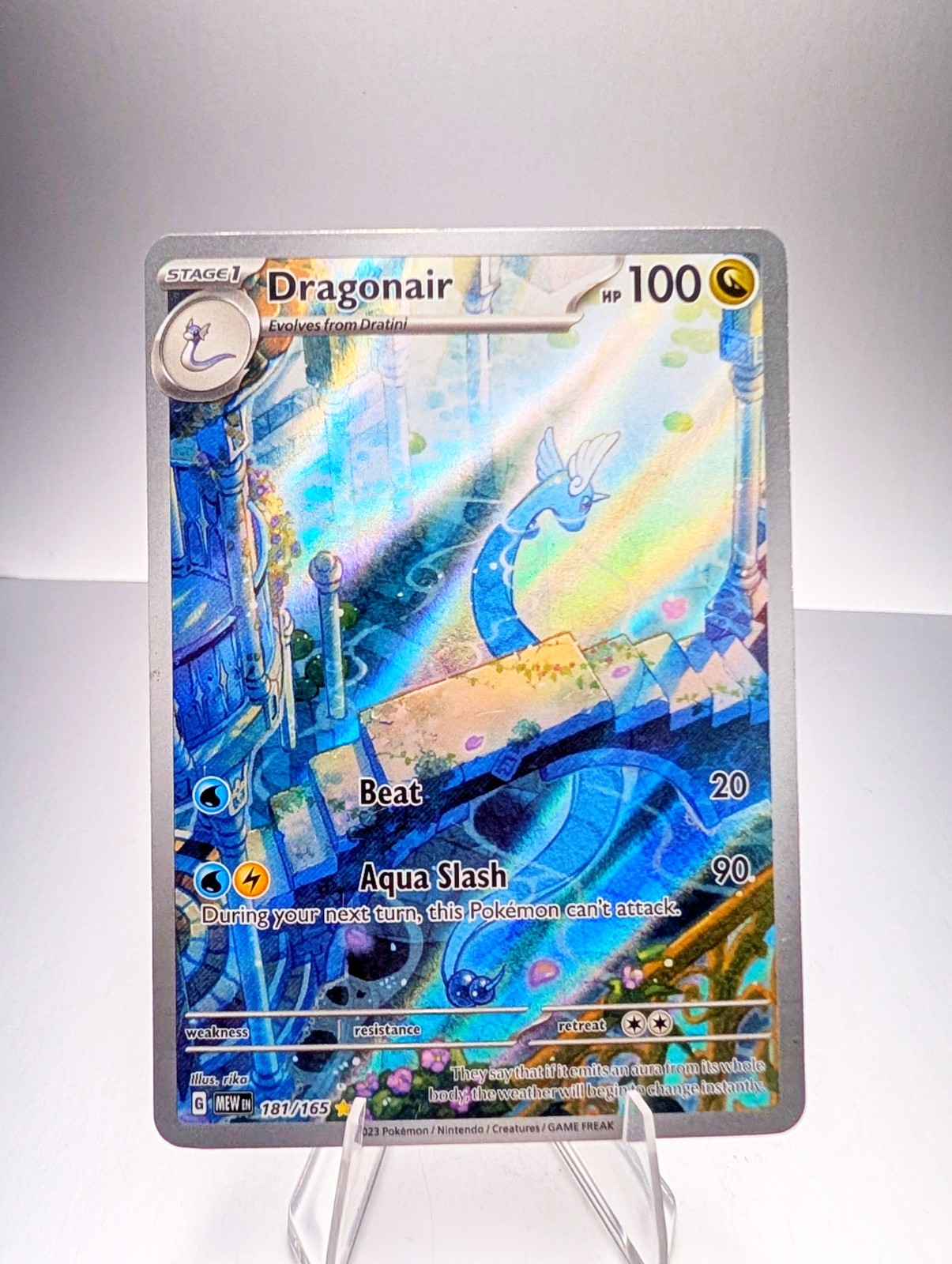 Dragonair 181/165 Illustration Rare Pokemon 151 Scarlet & Violet NM