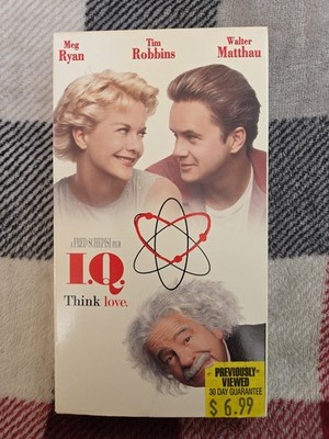 I.Q. Think Love (VHS, 1995) Meg Ryan, Tim Robbins, Matthau, Buy 2 Get 1 Free 