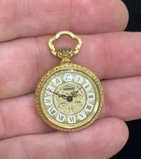 Beautiful Vintage 17 Jewel LIMIT Pendant Pocket Watch Working Gold Filled