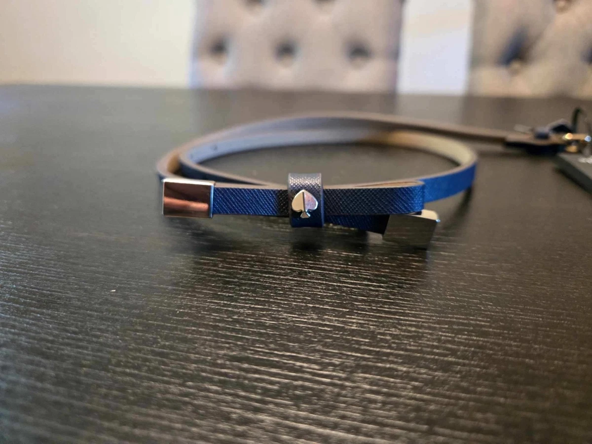 NEW Kate Spade New York Reversible Spade Belt, Small, Blue Kate Spade Blue Belts for Women | Mercari main image 4