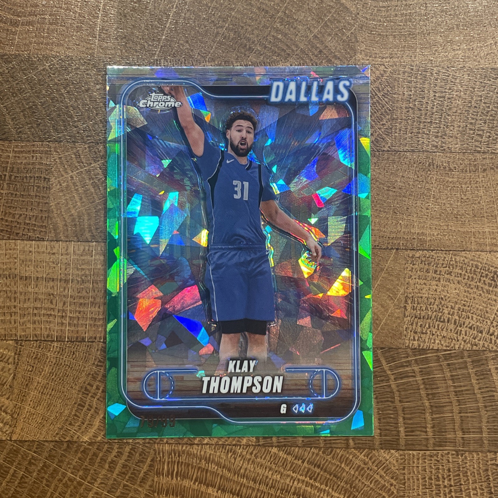 2024-25 Topps Chrome Sapphire Basketball Klay Thompson #178 Green- /99
