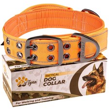 Heavy Duty Reflective Dog Collar for Extra-Large Dogs - Tactical Neoprene