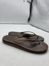 Rainbow Sandals Leather Flip Flops Shoe Women s Brown Thong Beach Casual Comfort