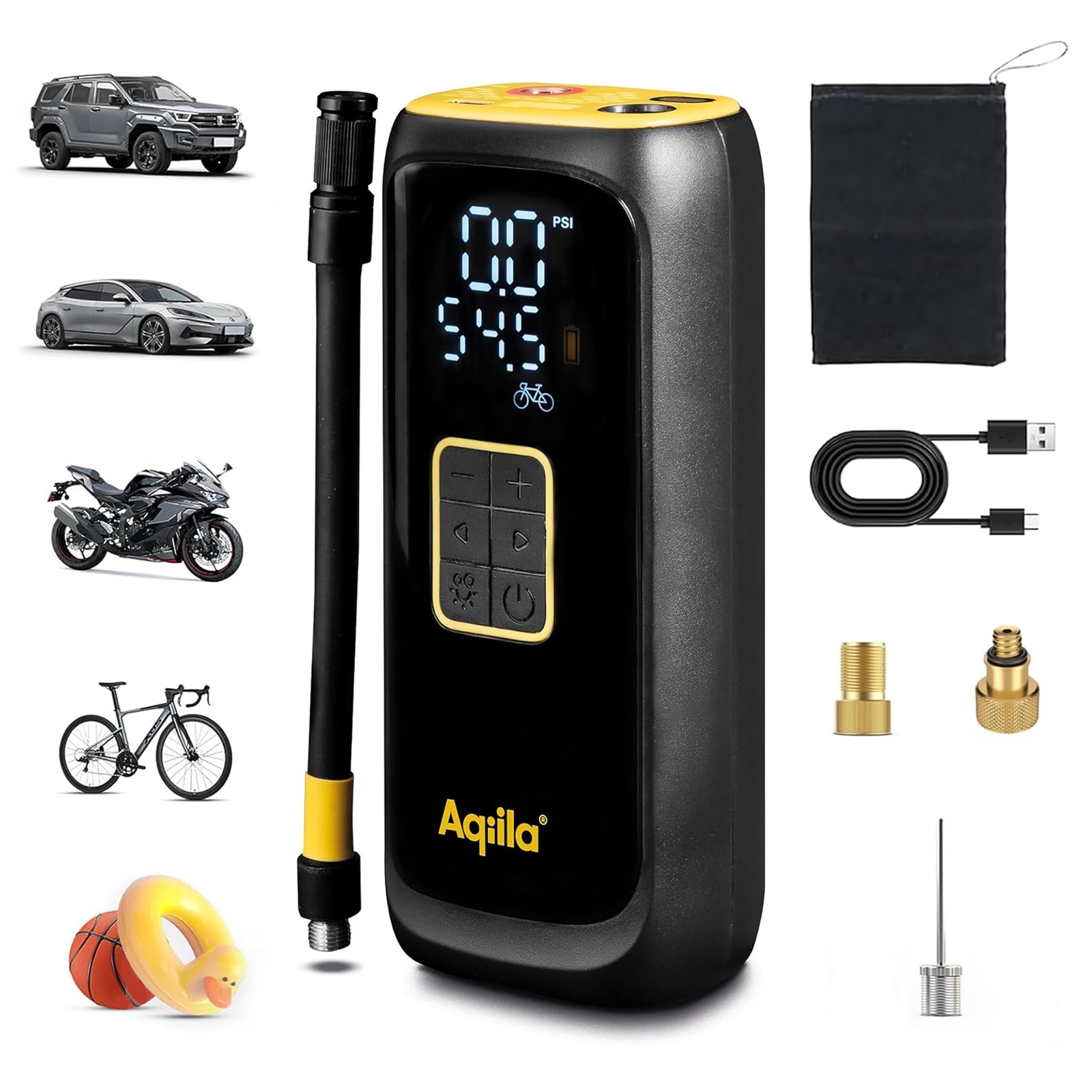 Pompe à air haute performance Airbird C4 avec batterie 150 PSI