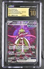 CGC 10 PRISTINE Iron Valiant ex 157/131 Prismatic Evolutions SIR Pokemon Card