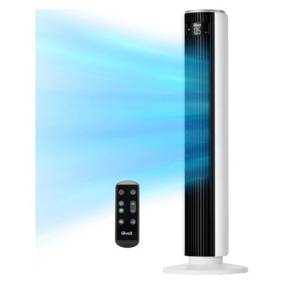 Tower Floor Fan Standing 90° Oscillating Indoors Cold Fans 5 Speeds Quiet New