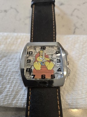 Vintage 2005 The Simpsons Homer Couch Watch TV Quote NWOT Leather New