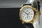 Vtg1999[Near MINT] Seiko WorldTimer 5T52-6A10 Gold White 38mm Quartz Men's Watch