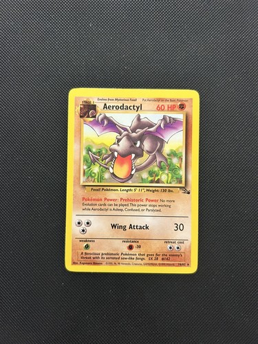 Aerodactyl 16/62 | Base Set Fossil | Non Holo Pokemon Card LP