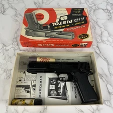 Vintage Marksman 20 Shot BB Repeater & .177 Cal Model MPR W/Orig Box/Targets USA