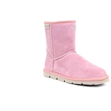 Superlamb Womens Pink Suede Winter Boots Shoes 6 Extra Wide (E+, WW) BHFO 1143