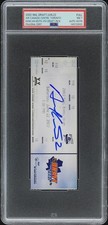 DUNCAN KEITH Signed 2002 NHL DRAFT Full TICKET Chicago BLACKHAWKS HOF *PSA 7*