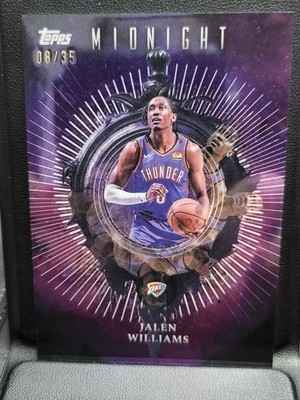 2025-26 Topps Midnight Jalen Williams IN-10 Insomnia Winter Solstice /35