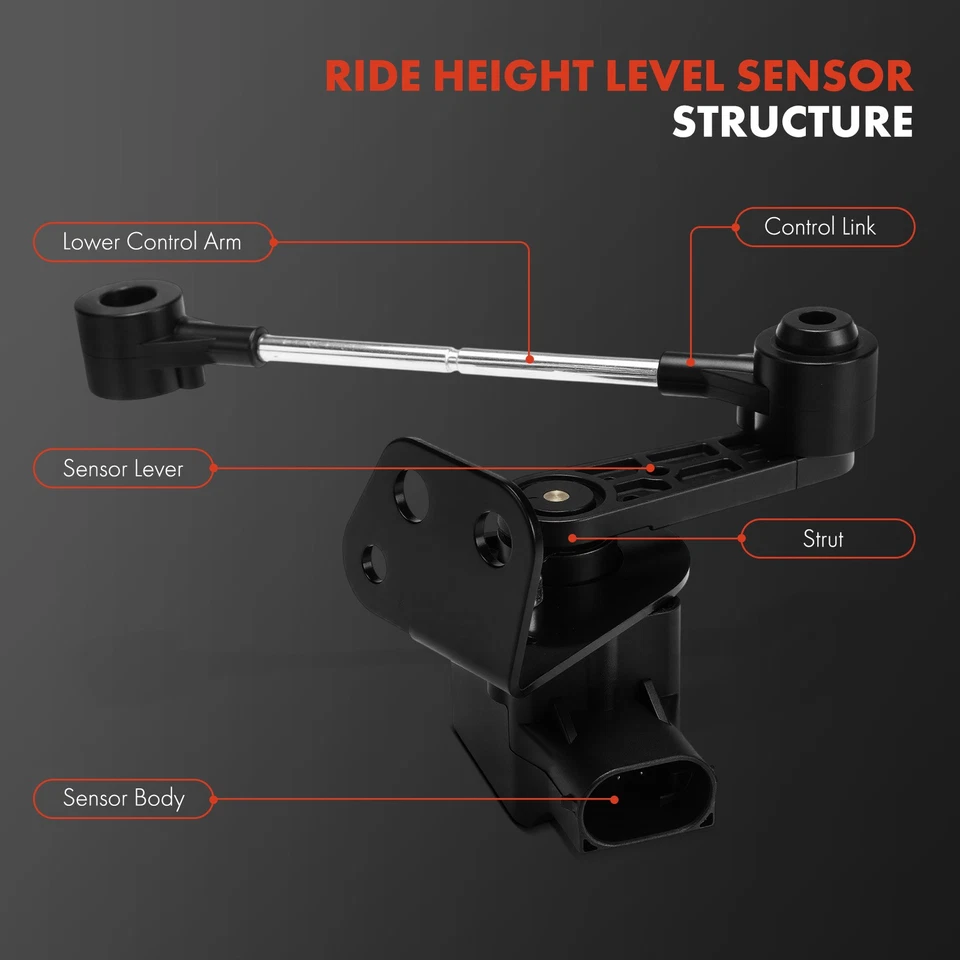 Sensor de nivel de altura de conducción de suspensión trasera derecha para Jaguar Vanden Plas XJ8 XJR Foto 3 de 4