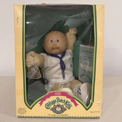 Vintage 1985 Cabbage Patch Kids Doll In Original Box  Sailor Outfit