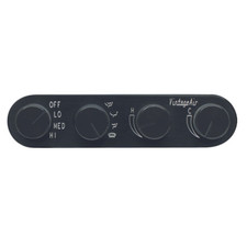 Vintage Air Gen Ii Streamline 4-knob Control Panel With Black Anodized Finish Vintage Air Gen Ii Streamline 4-knob Control Panel With Black Anodized Finish