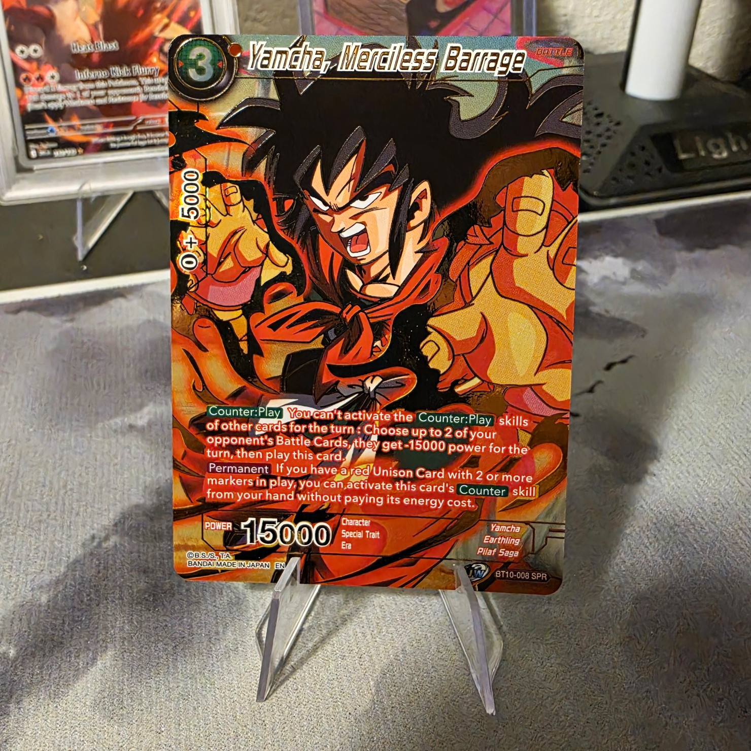 Bandai Yamcha, Merciless Barrage BT10-008 SPR Foil