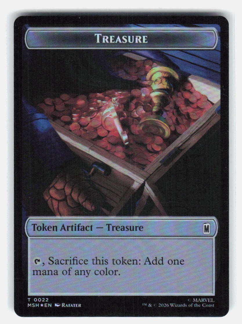 TREASURE TOKEN 12 TOKEN COMMANDER LEGENDS MAGIC: THE GATHERING NEAR MINT