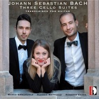 Audio Cd - Johann Sebastian Bach - Three Cello Suites - Stradivarius -D- Neu