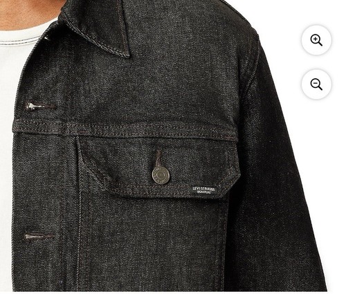 Neu Levi’s Herren Trucker Jeansjacke (Break Free) Größe: XL, Farbe: Schwarz - Bild 3 von 5