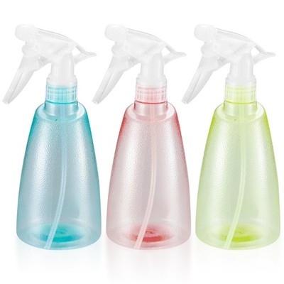 500 ml Wassersprühflaschen, 3 Stück leer Nebelzerstäuber blaugelbrosa 